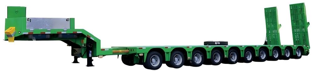 Semi-remorque de transport multi-axes
